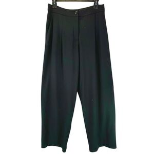 Oska Barrel Leg Pants Virgin Wool Blend Lagenlook Ankle Length Black Sz 4 / 6